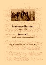 Náhled titulu - Barsanti Francesco (1690 - 1772) - Sonata I.