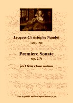 Náhled titulu - Naudot Jacques Christophe (1690 - 1762) - Premiere Sonate