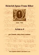 Náhled titulu - Biber Heinrich Ignaz Franz (1644 - 1704) - Arien a 4