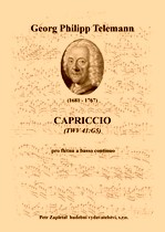 Náhled titulu - Telemann Georg Philipp (1681 - 1767) - Capriccio (TWV 41:G5)