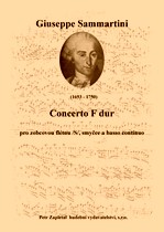 Náhled titulu - Sammartini Giuseppe (1693 - 1750) - Concerto F dur