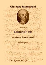 Náhled titulu - Sammartini Giuseppe (1693 - 1750) - Concerto F dur (klav. výtah)