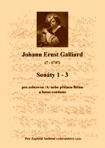 Náhled titulu - Galliard Johann Ernst (? - 1747) - Sonáty 1 - 3