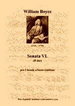 Náhled titulu - Boyce William (1711 - 1779) - Sonata VI. (B dur)