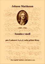 Náhled titulu - Mattheson Johann (1681 - 1764) - Sonáta c moll