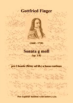 Náhled titulu - Finger Gottfried (1660 - 1730) - Sonata g moll (op. 1/8)