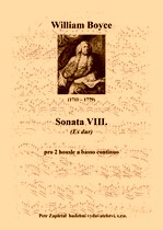 Náhled titulu - Boyce William (1711 - 1779) - Sonata VIII. (Es dur)