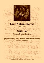 Náhled titulu - Dornel Louis Antoine (1685-1765) - Suite IV. (Livre de simphonies)