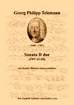 Náhled titulu - Telemann Georg Philipp (1681 - 1767) - Sonata D dur (TWV 41:D8)