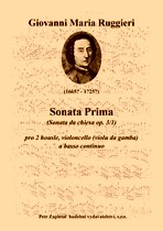 Náhled titulu - Ruggieri Giovanni Maria (1665? - 1725?) - Sonata Prima (op. 3/1)