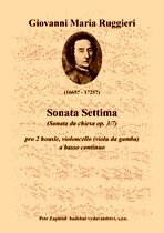 Náhled titulu - Ruggieri Giovanni Maria (1665? - 1725?) - Sonata Settima (op. 3/1)