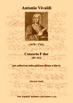 Náhled titulu - Vivaldi Antonio (1678 - 1741) - Concerto F dur (RV 442) - klav. výtah