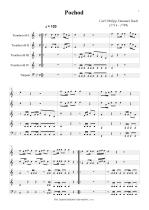 Náhled not [1] - Bach Carl Philipp Emanuel (1714 - 1788) - Pochod