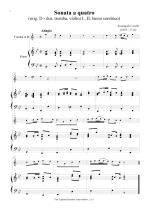 Náhled not [1] - Corelli Arcangelo (1653 - 1713) - Sonata a quatro (úprava B - dur)