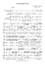Náhled not [1] - Loeillet Jean Baptiste /John/ (1680 - 1730) - Triová sonáta F - dur