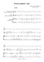 Náhled not [1] - Pepusch Johann Christoph (1667 - 1752) - Triová sonáta F dur