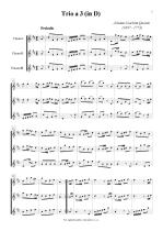 Náhled not [1] - Quantz Johann Joachim (1697 - 1773) - Sonata a 3 (in D)
