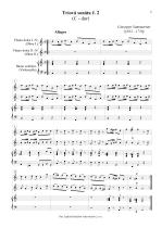 Náhled not [4] - Sammartini Giuseppe (1693 - 1750) - Triové sonáty č. 1 - 4