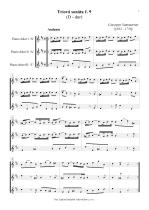 Náhled not [1] - Sammartini Giuseppe (1693 - 1750) - Triové sonáty č. 9 - 12