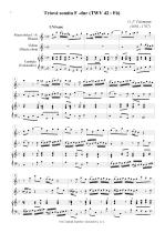 Náhled not [1] - Telemann Georg Philipp (1681 - 1767) - Triová sonáta F - dur