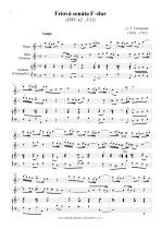 Náhled not [1] - Telemann Georg Philipp (1681 - 1767) - Triová sonáta F - dur (TWV 42 : F15)