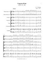 Náhled not [1] - Telemann Georg Philipp (1681 - 1767) - Concerto B - dur
