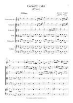 Náhled not [1] - Vivaldi Antonio (1678 - 1741) - Concerto C dur (RV 443)