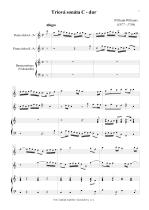 Náhled not [1] - Williams William (1675 - 1701) - Triová sonáta C - dur