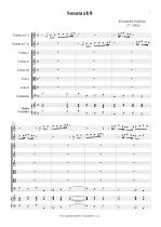 Náhled not [1] - Poglietti Alessandro (? - 1683) - Sonata ab 8