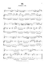 Náhled not [5] - Pepusch Johann Christoph (1667 - 1752) - Sonáty pro zobcovou (in F) nebo příčnou flétnu a basso continuo č. 1 - 3
