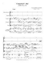 Náhled not [1] - Telemann Georg Philipp (1681 - 1767) - Concerto F - dur (TWV 52:F1)