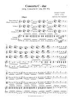 Náhled not [1] - Vivaldi Antonio (1678 - 1741) - Concerto C - dur  - úprava (RV 93)