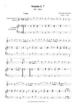 Náhled not [1] - Marcello Benedetto (1686 - 1739) - Sonáty pro zobcovou (in F) nebo příčnou flétnu a basso continuo č. 7 - 9