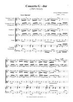 Náhled not [1] - Telemann Georg Philipp (1681 - 1767) - Concerto G - dur (TWV 52:G3)