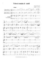 Náhled not [1] - Purcell Daniel (1664? - 1717) - Triová sonáta d - moll