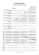 Náhled not [1] - Vivaldi Antonio (1678 - 1741) - Concerto grosso (L Estro Armonico RV 565) - úprava