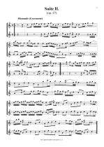 Náhled not [3] - Boismortier Joseph Bodin de (1689 - 1755) - Suites I. - VI. (op. 27) - transpozice o kvartu výše