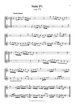 Náhled not [7] - Boismortier Joseph Bodin de (1689 - 1755) - Suites I. - VI. (op. 27) - transpozice o kvartu výše