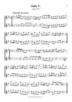 Náhled not [9] - Boismortier Joseph Bodin de (1689 - 1755) - Suites I. - VI. (op. 27) - transpozice o kvartu výše