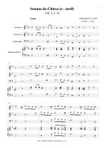 Náhled not [1] - Corelli Arcangelo (1653 - 1713) - Sonata da Chiesa - op. 1, č. 2, e moll