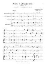 Náhled not [1] - Corelli Arcangelo (1653 - 1713) - Sonata da Chiesa - úprava - op. 1, č. 3, C dur