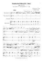 Náhled not [1] - Corelli Arcangelo (1653 - 1713) - Sonata da Chiesa - úprava - op. 1, č. 7, Es dur
