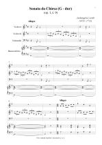 Náhled not [1] - Corelli Arcangelo (1653 - 1713) - Sonata da Chiesa - op. 1, č. 9, G dur