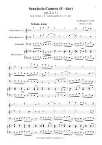 Náhled not [1] - Corelli Arcangelo (1653 - 1713) - Sonata da Camera - úprava - op. 2, č. 1, F dur