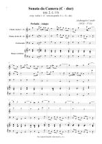 Náhled not [1] - Corelli Arcangelo (1653 - 1713) - Sonata da Camera - úprava - op. 2, č. 11, C dur