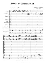 Náhled not [1] - Vejvanovský Pavel Josef (1640 - 1693) - Sonata Vespertina