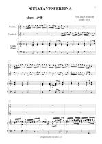 Náhled not [1] - Vejvanovský Pavel Josef (1640 - 1693) - Sonata Vespertina (výtah)