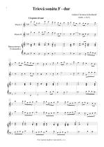Náhled not [1] - Schickhardt Johann Christian (1681? - 1762) - Triová sonáta F - dur