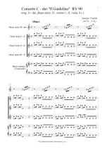 Náhled not [1] - Vivaldi Antonio (1678 - 1741) - Concerto C - dur - úprava (orig. D - dur, RV 90 „Il Gardelino“ - Stehlík)