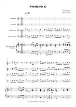 Náhled not [1] - Speer Daniel (1636 - 1707) - Sonata (a - moll)